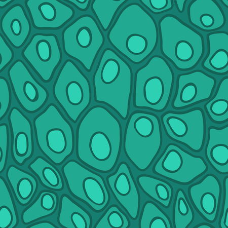 seamless abstract green pattern, animal skin or Dragonscaleのイラスト素材