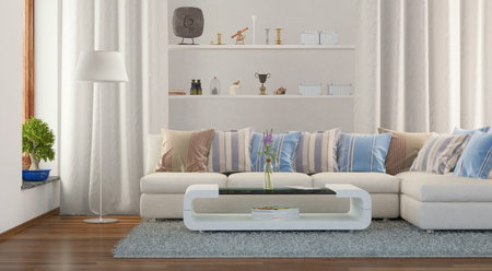 3d rendering of a modern livingroom.