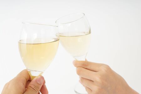 wineglass and berpwater imageの写真素材