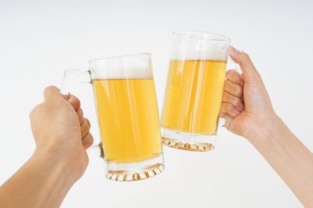beer and toast imageの写真素材