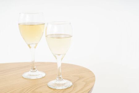 wineglass and berpwater imageの写真素材