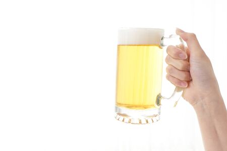 beer and toast imageの写真素材