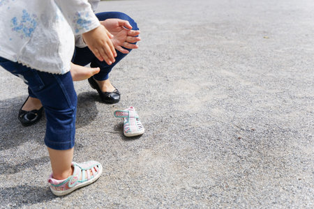 Child playing outside
