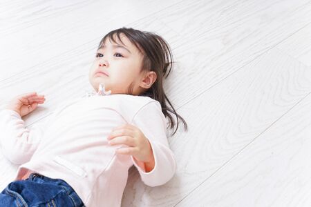 A crying childの写真素材