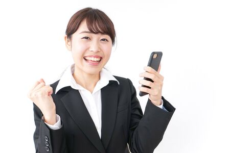 happy business womanの写真素材