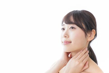 Young woman skin care imageの写真素材