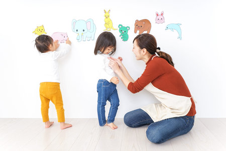 Children playing at kindergarten
