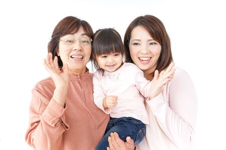A close familyの写真素材