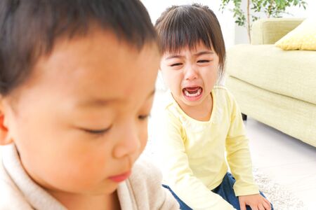 Couple having a fightの写真素材