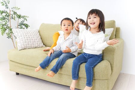 Playing children friendlyの写真素材