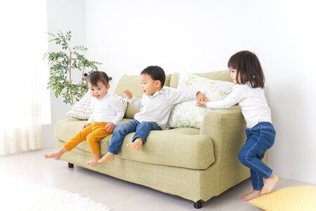 Playing children friendlyの写真素材