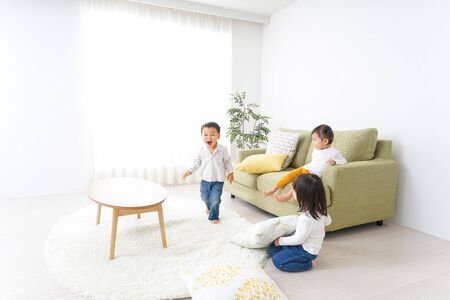 Playing children friendlyの写真素材