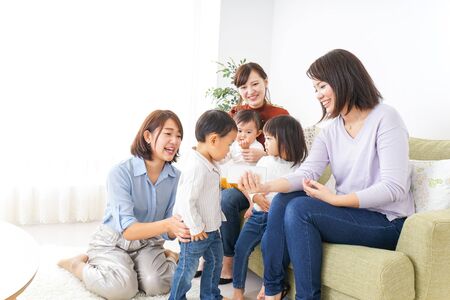 Women neighborhood imageの写真素材