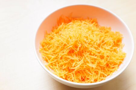 shredded carrot imageの写真素材
