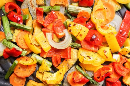 Roasted vegetables imageの写真素材