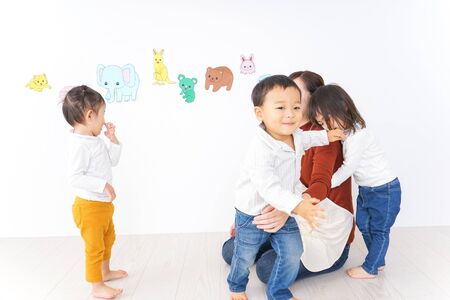 kindergarten childeren imageの写真素材