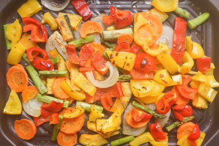 Roasted vegetables imageの写真素材