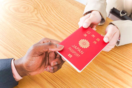 immigration check imageの写真素材