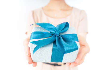 present and womanの写真素材