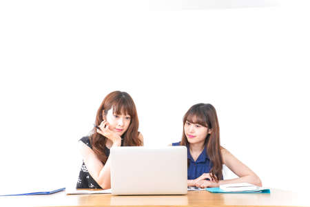 Campus life computerの写真素材