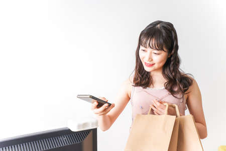 Cashless payment imageの写真素材