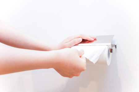 Toilet paper imageの写真素材