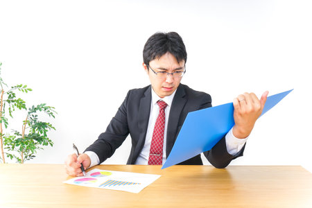 account settlement and audit imageの写真素材