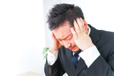 Businessman having stressの写真素材