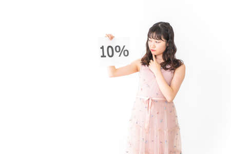 Young woman moving to new homeの写真素材