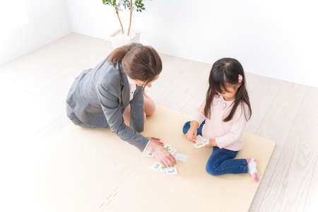 Child at English schoolの写真素材