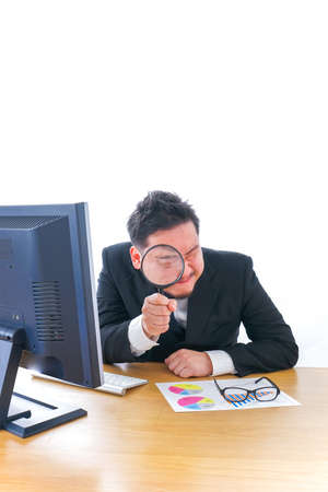 Survey businessperson imageの写真素材