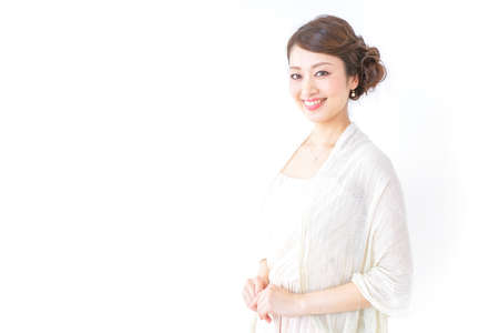 Woman with cute dressの写真素材