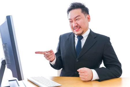 Angry businessperson imageの写真素材