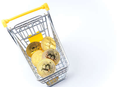 Bit coin imageの写真素材