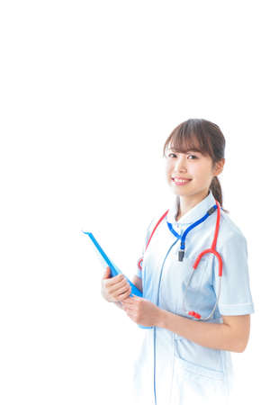 Smiling young nurseの写真素材