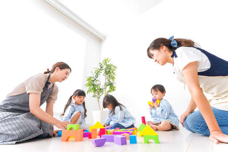 Children's play imageの写真素材