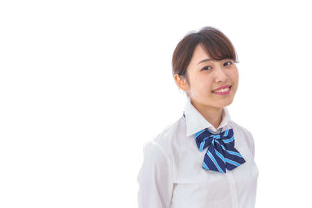 Girl's student smilingの写真素材