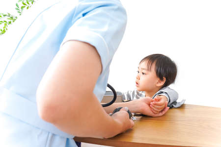 Nurse and boyの写真素材