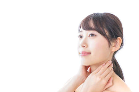 Young woman skin care imageの写真素材