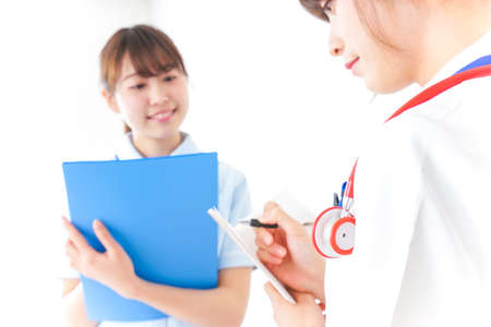 Nurses meeting imageの写真素材