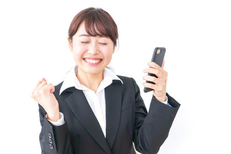 happy business womanの写真素材
