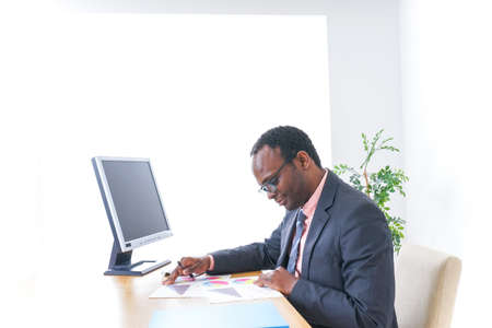 Manager working at officeの写真素材