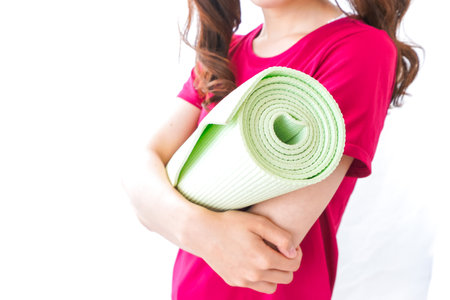 Yoga woman imageの写真素材