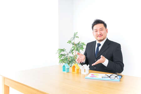 Businessman in real estatesの写真素材