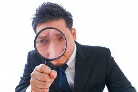 Survey businessperson imageの写真素材