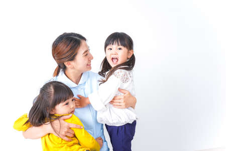 Nurse and childrenの写真素材