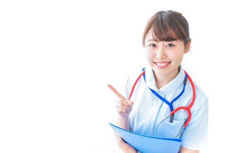 Smiling young nurseの写真素材