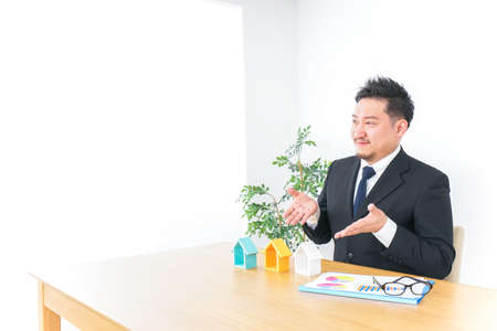 Businessman in real estatesの写真素材