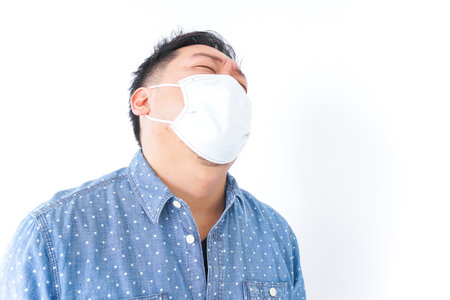 Sick man imageの写真素材