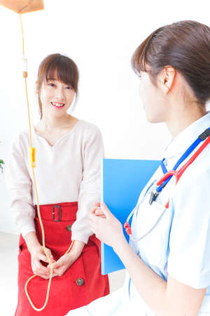 Nurse and patientの写真素材